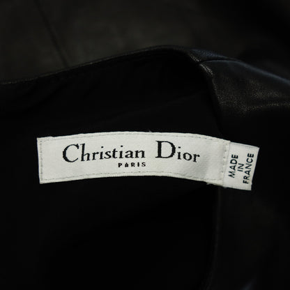 Christian Dior 羔羊皮束腰外衣 女士黑色 40 Christian Dior [AFG1] [二手] 