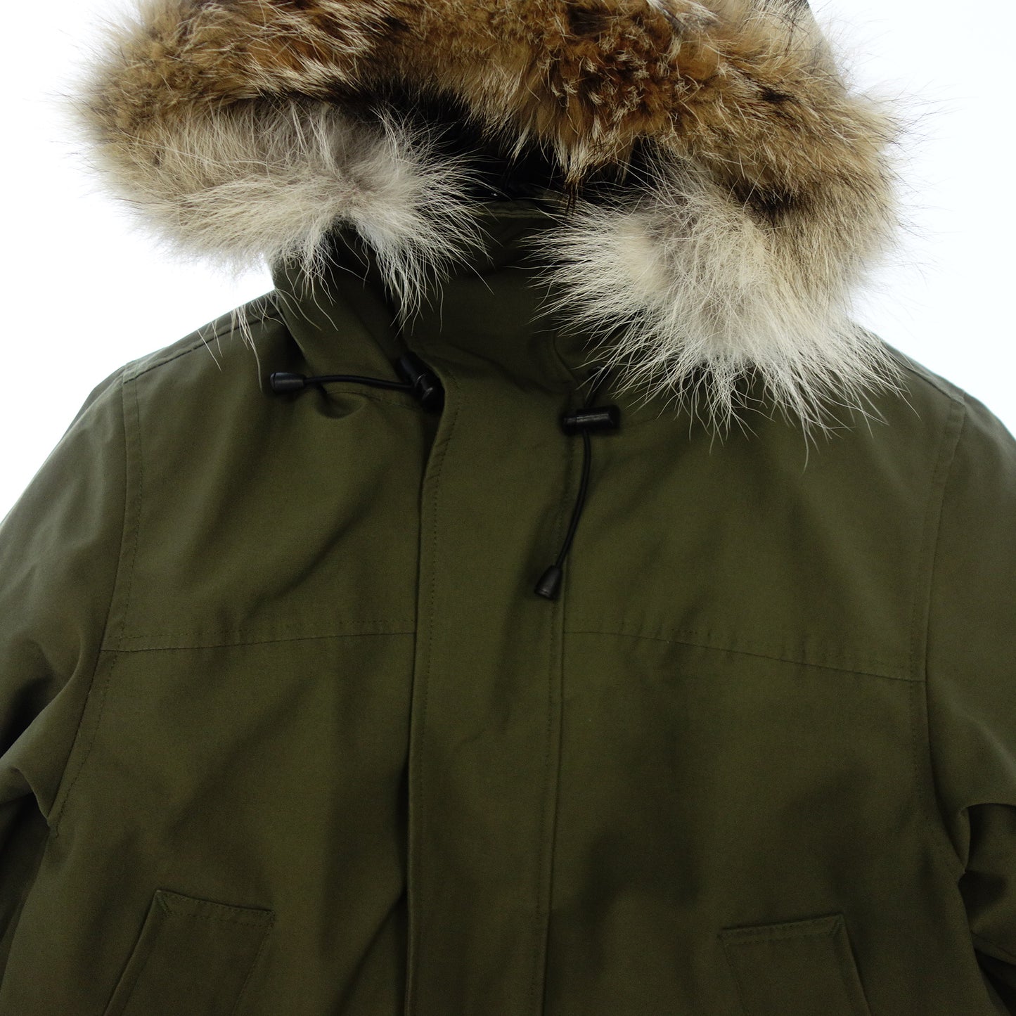 Used◆Canada Goose Down Jacket Langford Parka Coyote Fur 2062M Men's XS Khaki CANADA GOOS [AFA6] 