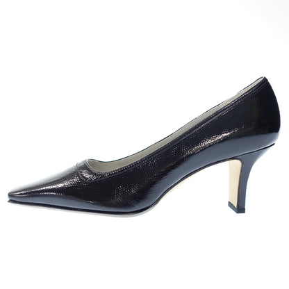 Like new◆Ginza Kanematsu Woman &amp; Myself Pumps Ladies 23.5 Black GINZA Kanematsu WOMAN &amp; MYSELF [AFC45] 