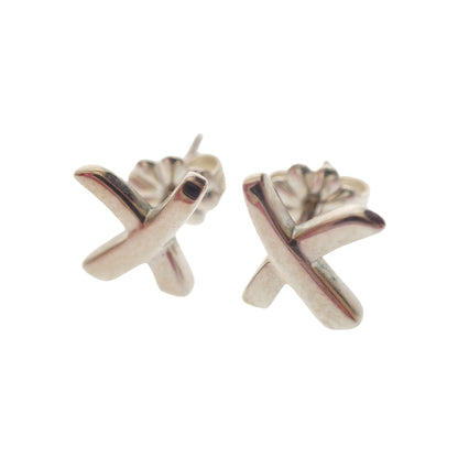 Used Tiffany Earrings Cross Silver 1.7g Silver TIFFANY &amp; Co. [AFI12] 