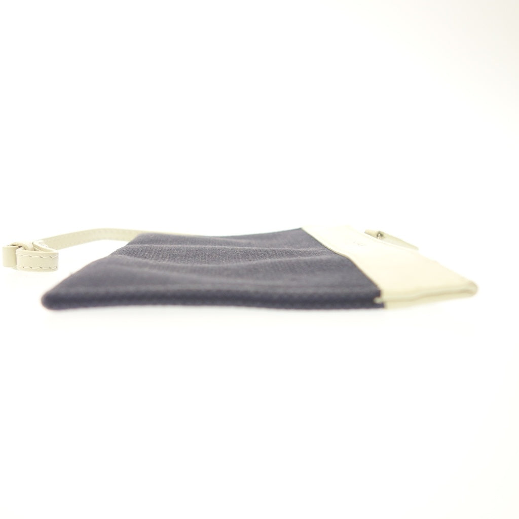 Used ◆ Balenciaga color mini pouch navy Balenciaga [AFI17] 