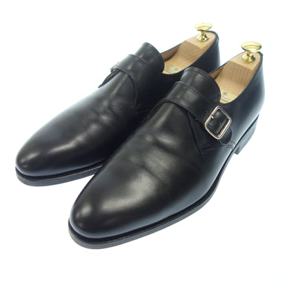 Good Condition ◆ Carmina Single Monk Leather Shoes 80582 Men's Black Size 7.5 Sartore Camier with shoe tree CARMINA [AFC21] 