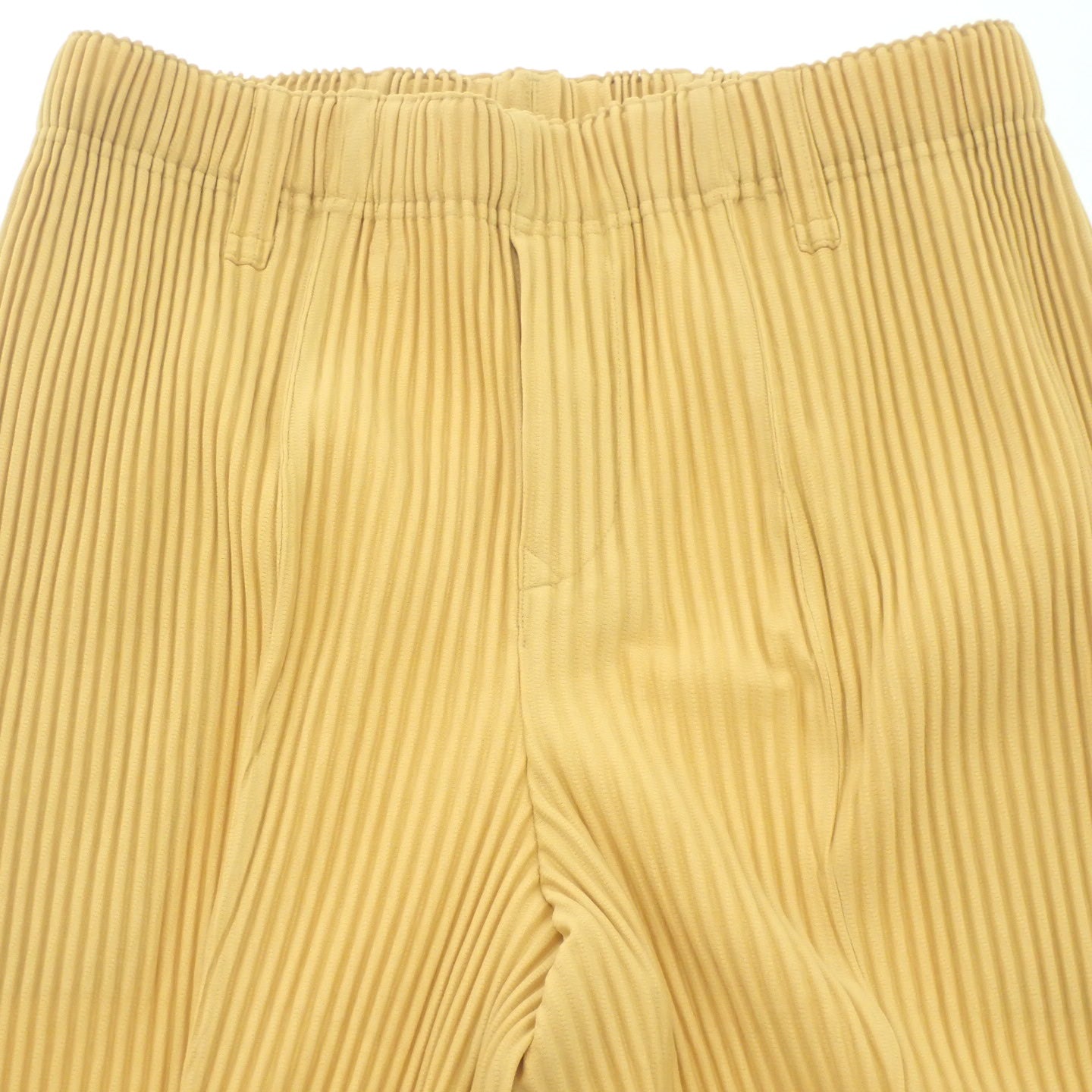 ISSEY MIYAKE HOMME PLISSE Pants Tapered HP11JF159 Yellow Men's 1 ISSEY MIYAKE HOMME PLISSE [AFB21] [Used] 