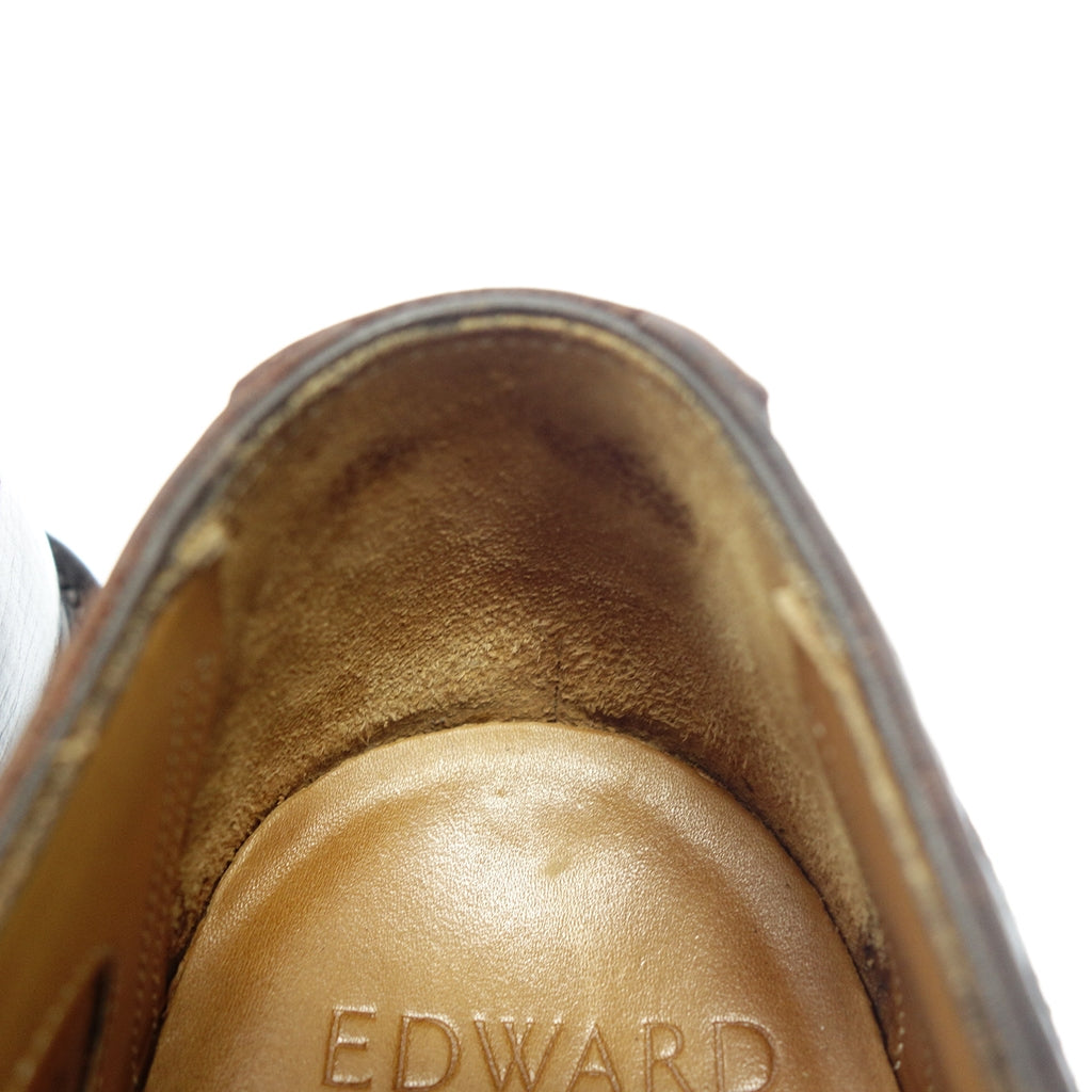 状况良好◆Edward Green 皮鞋 Wing Tip BORROWDALE 犹他小牛皮男式 7.5 棕色 EDWARD GREEN [LA] 