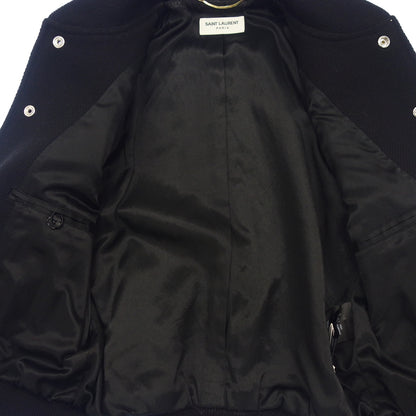 Very good condition◆Saint Laurent Paris Teddy Jacket 376283 YYD80 Women's Size 36 Black SAINT LAURENT PARIS [AFB41] 