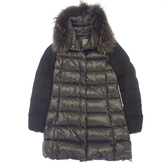 Used ◆DUVETICA down coat PROCRI wool switching ladies black size 40 DUVETICA [AFA5] 