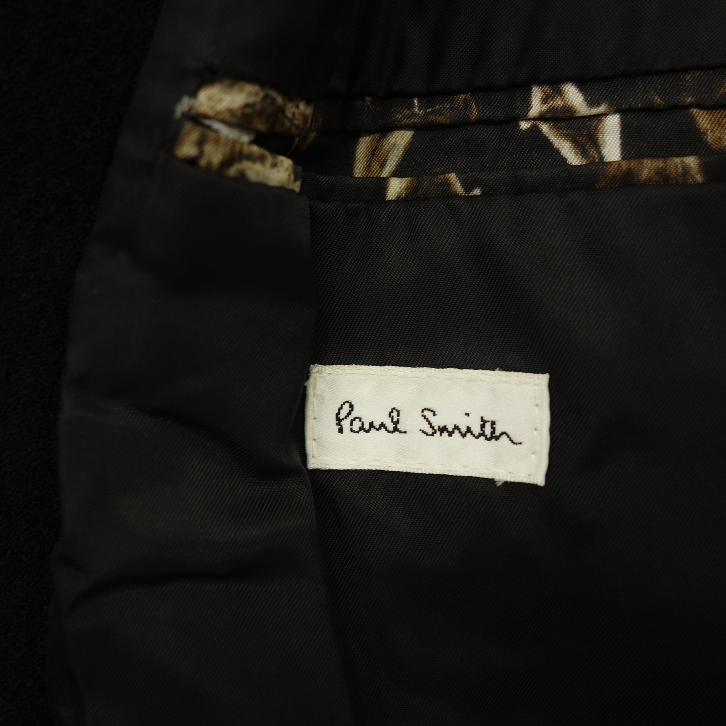 Used ◆Paul Smith Leather Switching Blouson PM-MN-53348 Riders Wool Lambskin Men's Black Size L Paul Smith [AFA1] 