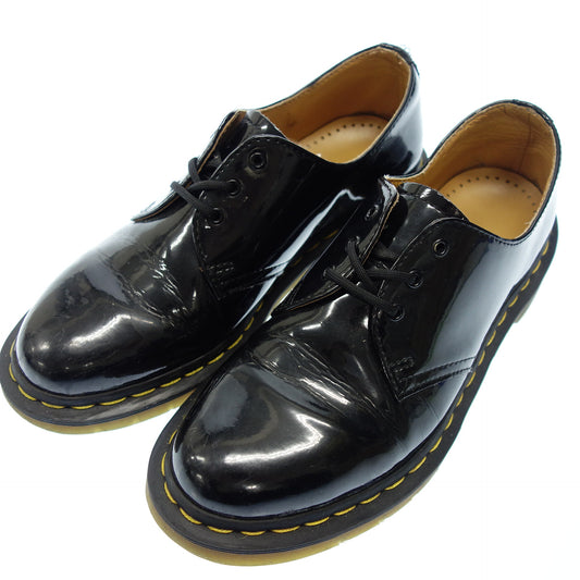 Dr. Martens 3 孔橡胶底漆皮鞋男式 6 黑色 Dr. Martens [AFC19] [二手] 