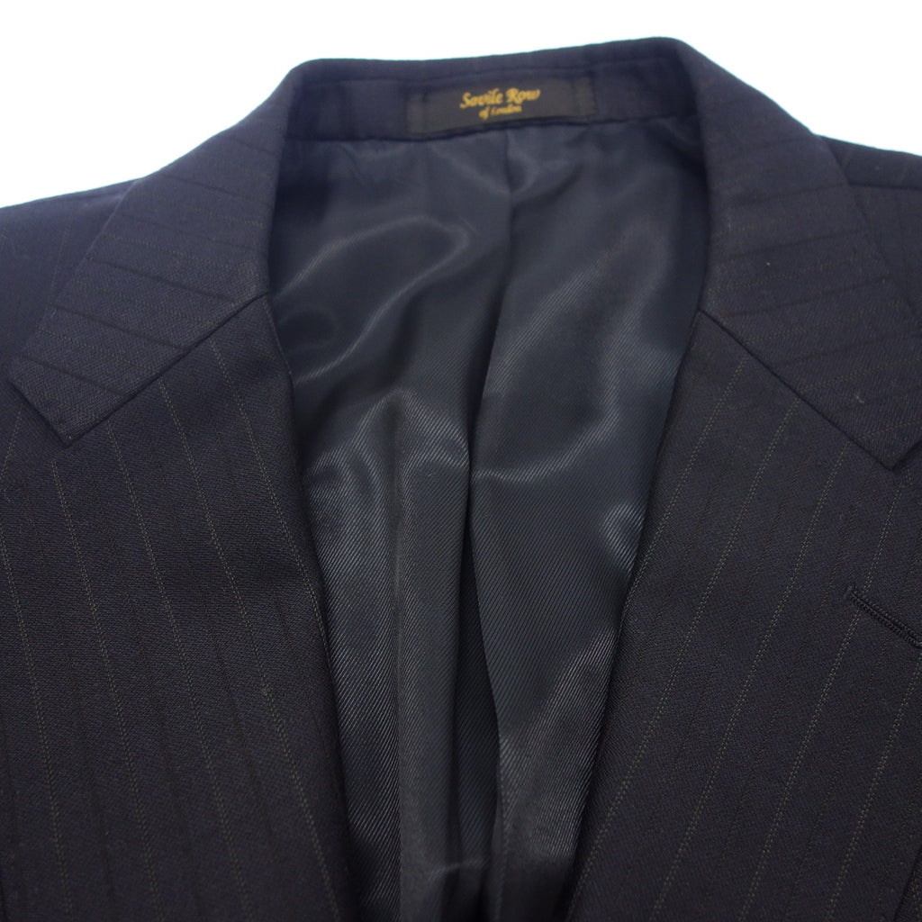 Good condition ◆ Savile Row suit dormeuil wool men's navy with name size 104 savile row [AFB25] 