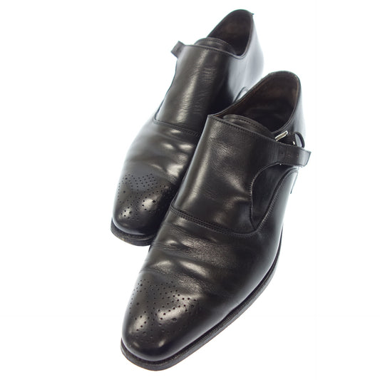 Used ◆Carmina Single Monk Strap Leather Shoes 80425 Men's Black UK8 CARMINA [AFC5] 