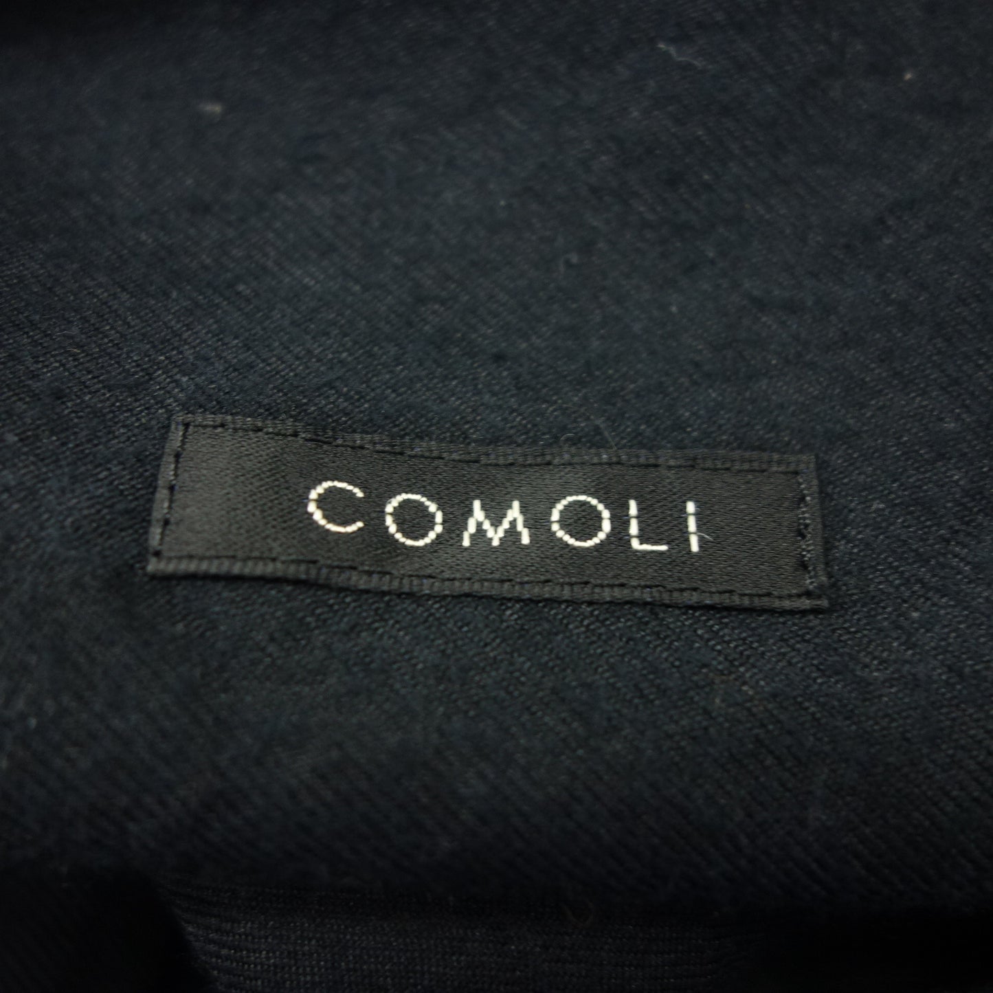 コモリ シルクネル スキッパーシャツ V01-02004 メンズ ブラック 3 COMOLI【AFB42】【中古】
