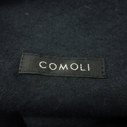 COMOLI 真丝法兰绒船长衬衫 V01-02004 男士 黑色 3 COMOLI [AFB42] [二手] 