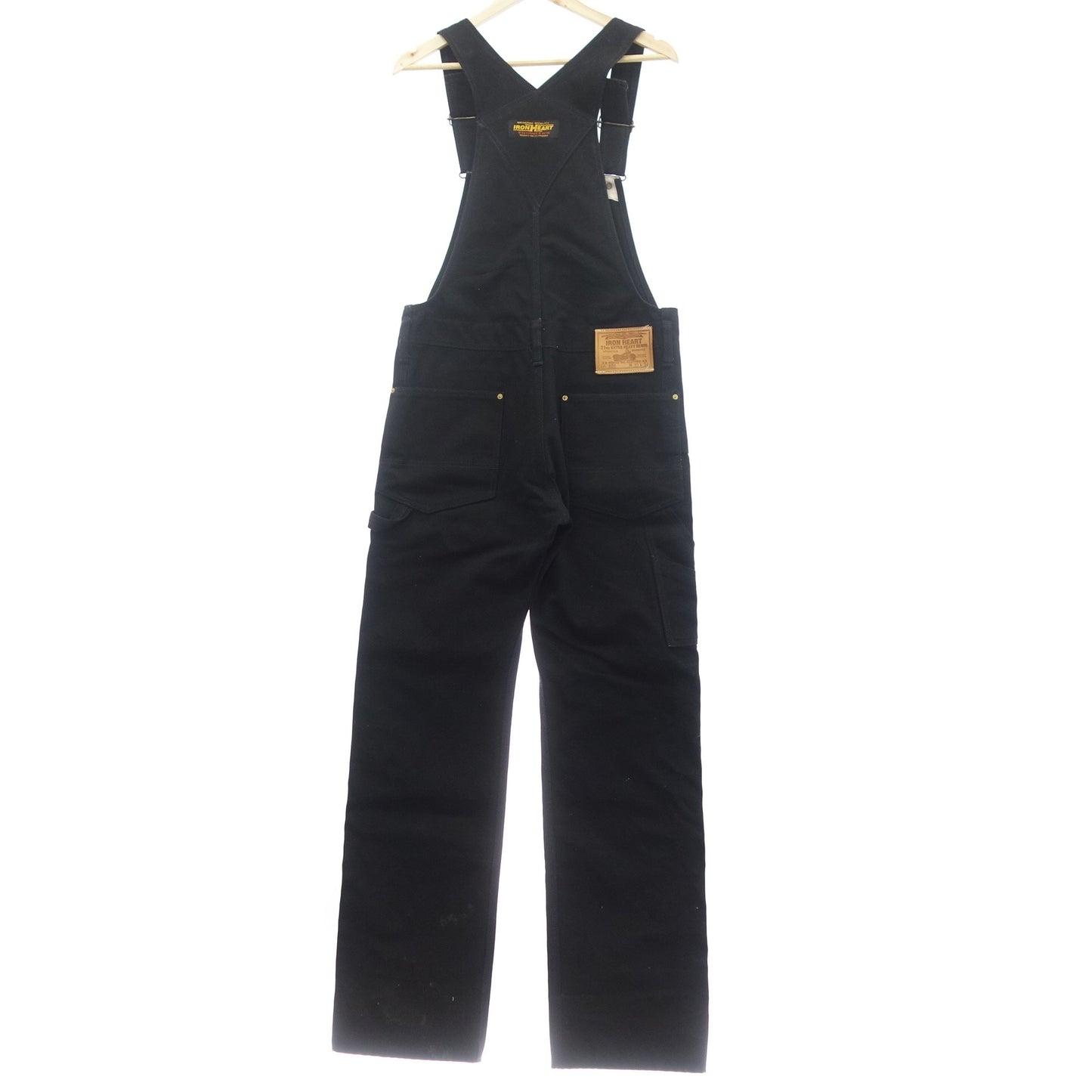 Used ◆IRON HEART Overalls Double Knee Men's Black Size W30 L34 IRON HEART [AFB15] 