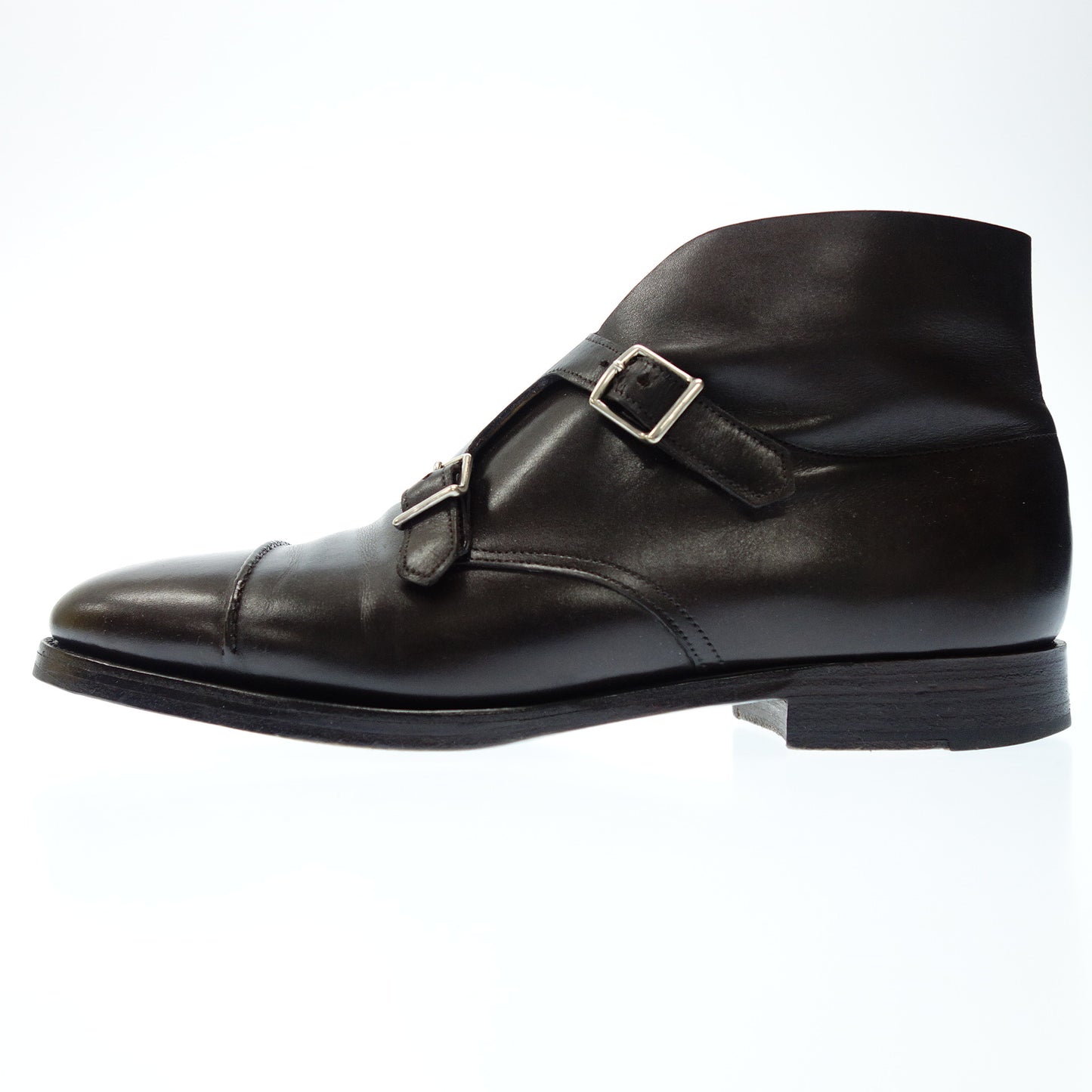 美品◆ジョンロブ ダブルモンクブーツ WILLIAMⅡBOOT メンズ ブラウン UK7E JOHN LOBB【LA】