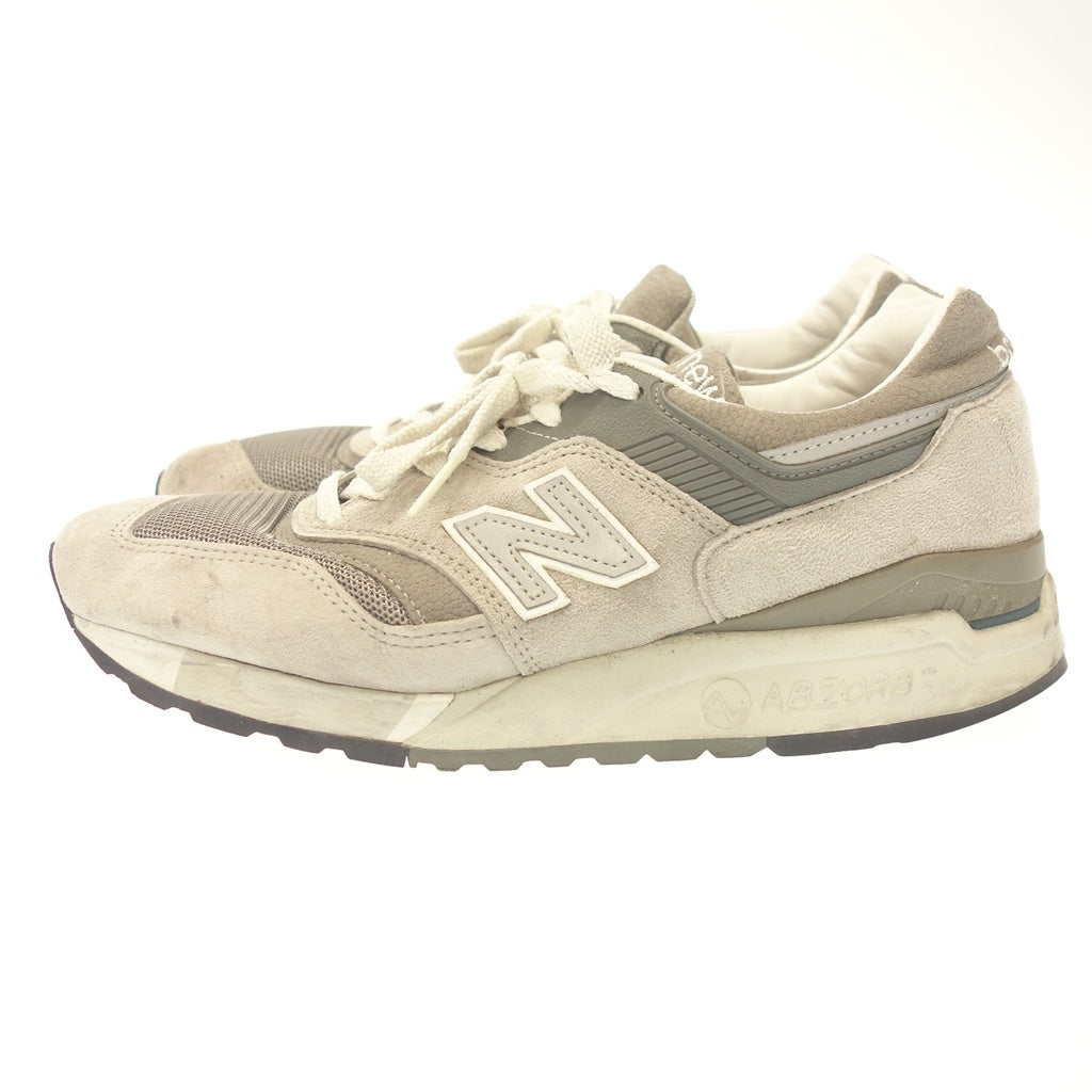 状况良好◆ New Balance 运动鞋 M9975GR 绒面革男式灰色 26 号 New Balance [AFD13] 