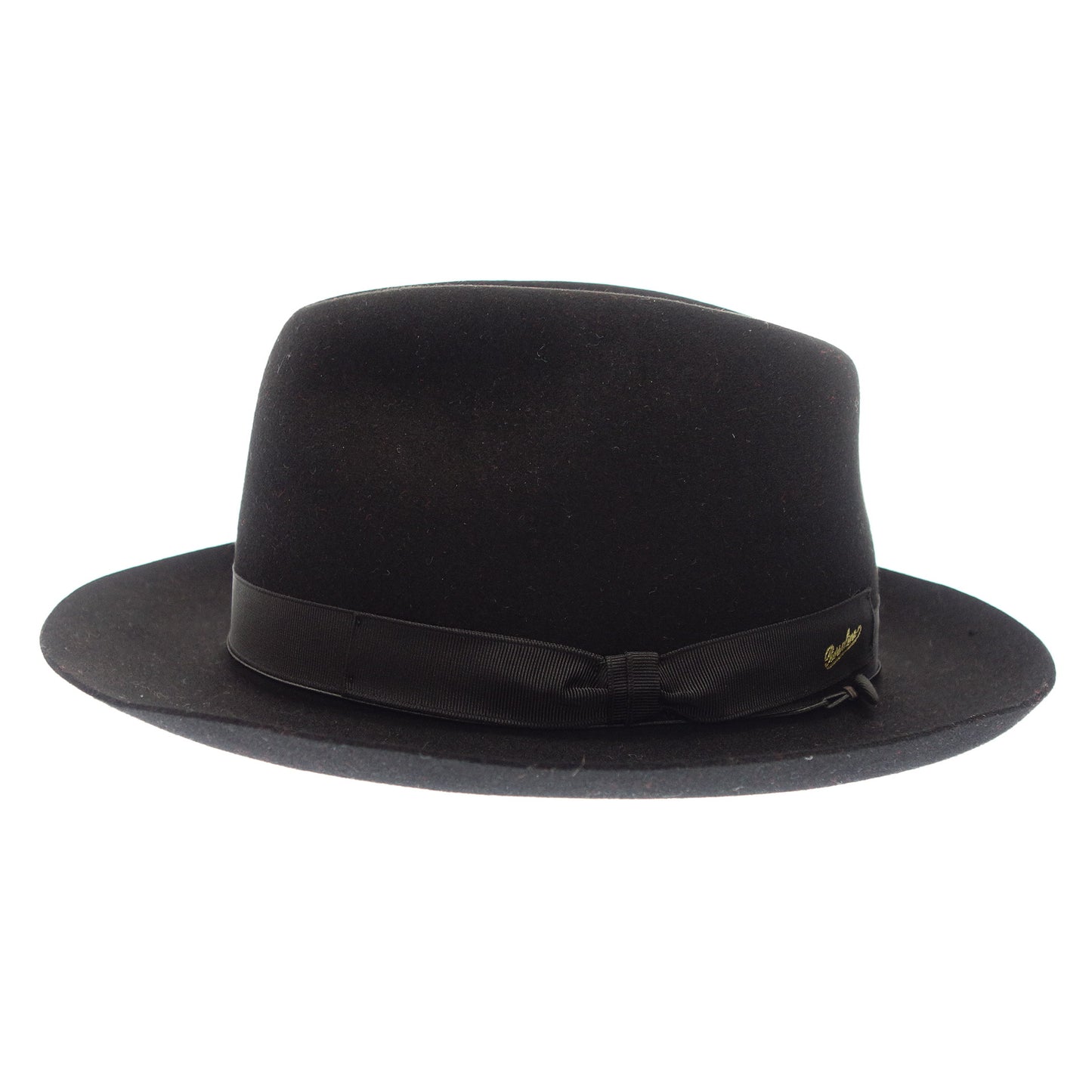 美品◆ボルサリーノ ハット ビキューナ ブラック サイズ59 Borsalino【AFE8】