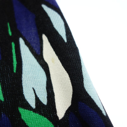 美品◆ダイアンフォンファステンバーグ ワンピース シルク 総柄 レディース マルチカラー サイズ0 DIANE VON FURSTENBERG【AFB53】