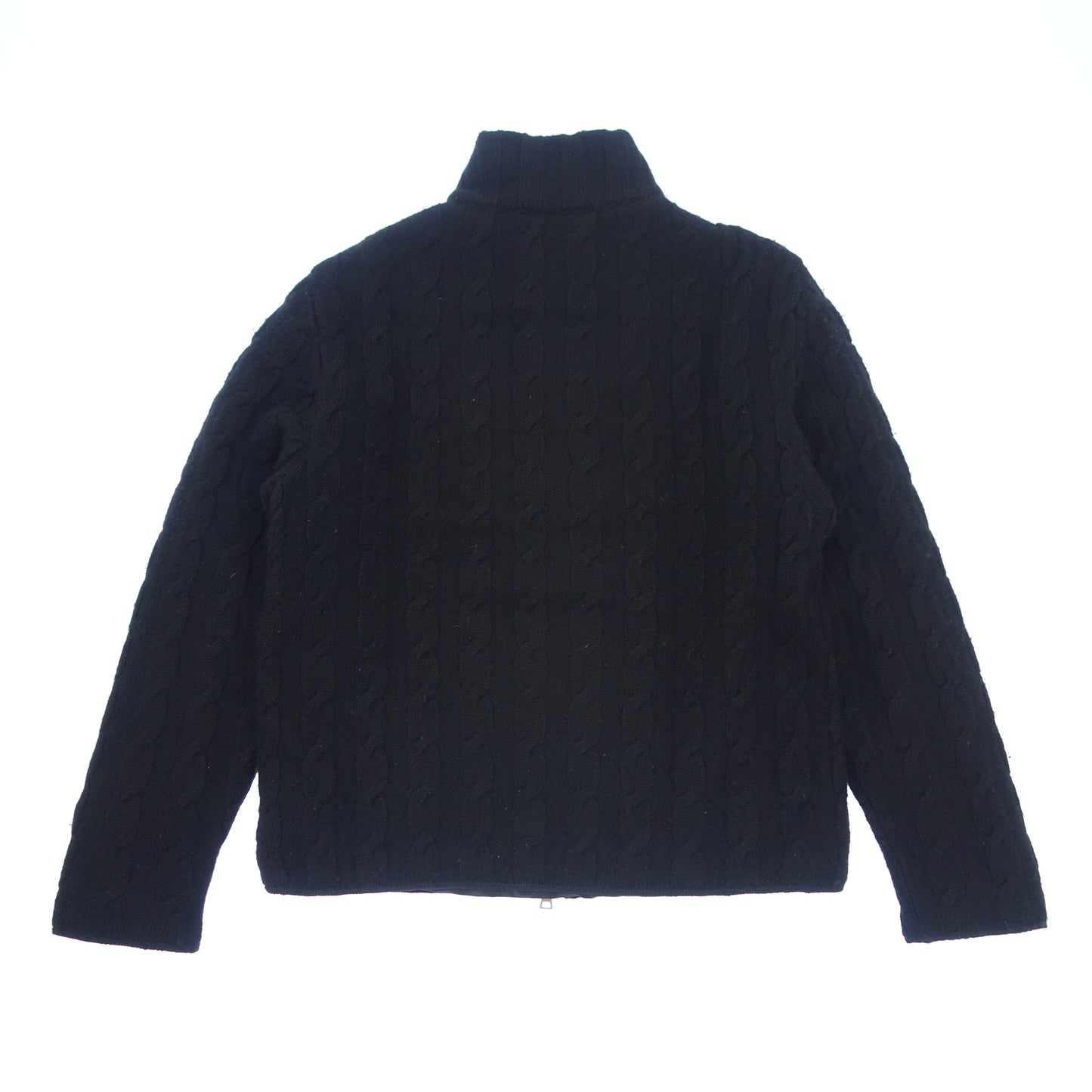 中古◆プラダ ニットジャケット ウール メンズ ブラック サイズ50 PRADA【AFB18】