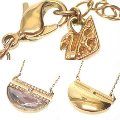中古◆スワロフスキー ラインストーン ネックレス  2点＆ノーブランド ネックレス2点セット SWAROVSKI【AFI13】