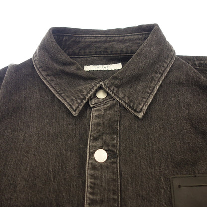 Good condition◆JIEDA denim shirt jacket JIE-ST22 Oversized Men's Size 1 Black JIEDA [AFB1] 