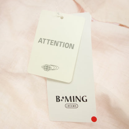 Like new ◆ Beaming Beams Short Sleeve Linen Shirt Herdman Men's Linen Pink Size SB:MING [AFB23] 