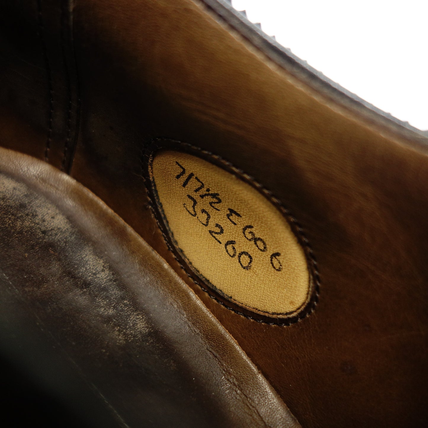 Good Condition◆Edward Green Leather Shoes Old Logo Bureau Men's 7.5 Brown EDWARD GREEN [AFC21] 