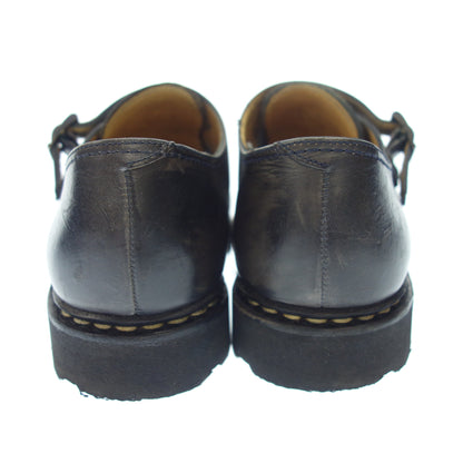 Used Paraboots Leather Shoes Double Monk William Men's Black Size 6 Paraboot [AFD8] 