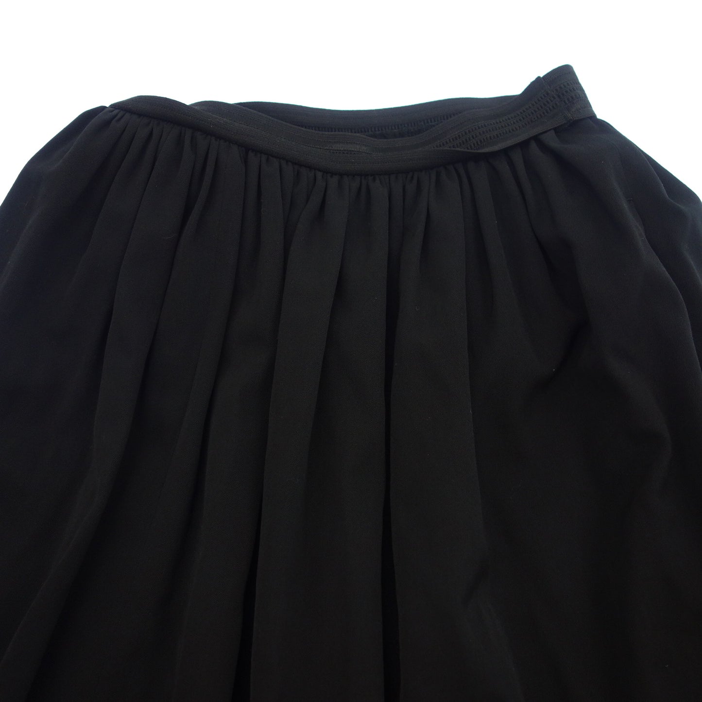 状况非常好 ◆ Yohji Yamamoto 裙子羊毛尼龙切换女式黑色 1 Yohji Yamamoto [AFB49] 