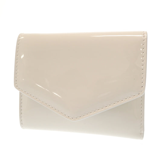 Like new ◆ Maison Margiela Envelope Trifold Wallet 4 Stitch Enamel White S56UI0136 P2921 with Box Maison Margiela [AFI18] 
