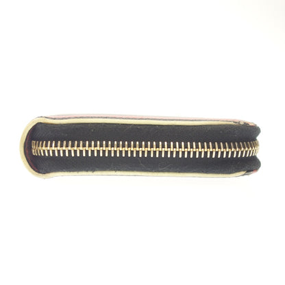 Used ◆Prada long wallet round zipper stripe saffiano multicolor PRADA [AFI16] 