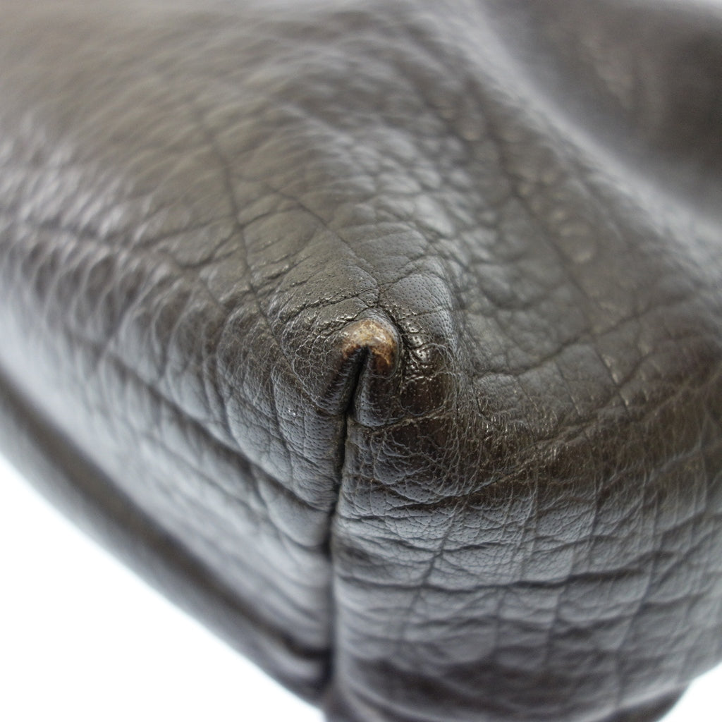 Used ◆ISSEY MIYAKE Handbag Brown ISSEY MIYAKE [AFE6] 