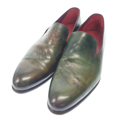 Good condition ◆ Berluti Loafer 0166M Cursive Gale Leather Size 9 Green Berluti [LA] 