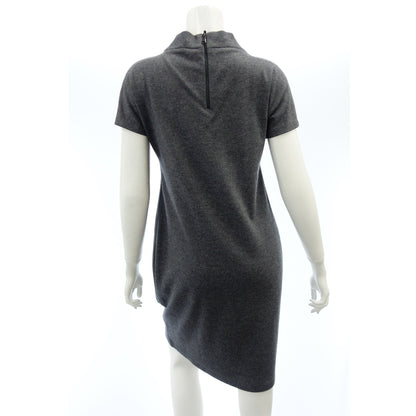 Brunello CUCINELLI Knit Dress Bijou Wool S Women's Gray BRUNELLO CUCINELLI [AFB26] [Used] 