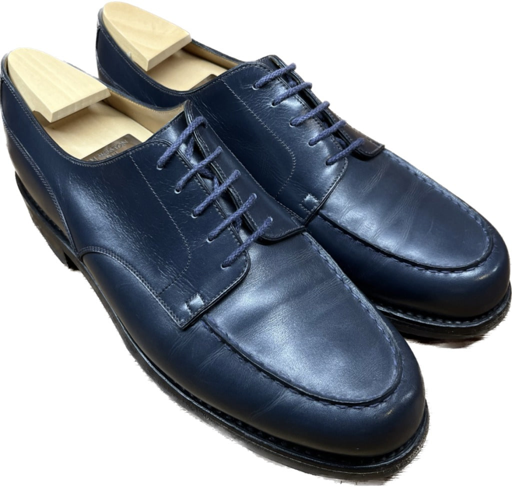 Good Condition◆JM Weston Leather Shoes U Tip 641 Golf Navy 9C JMWESTON 