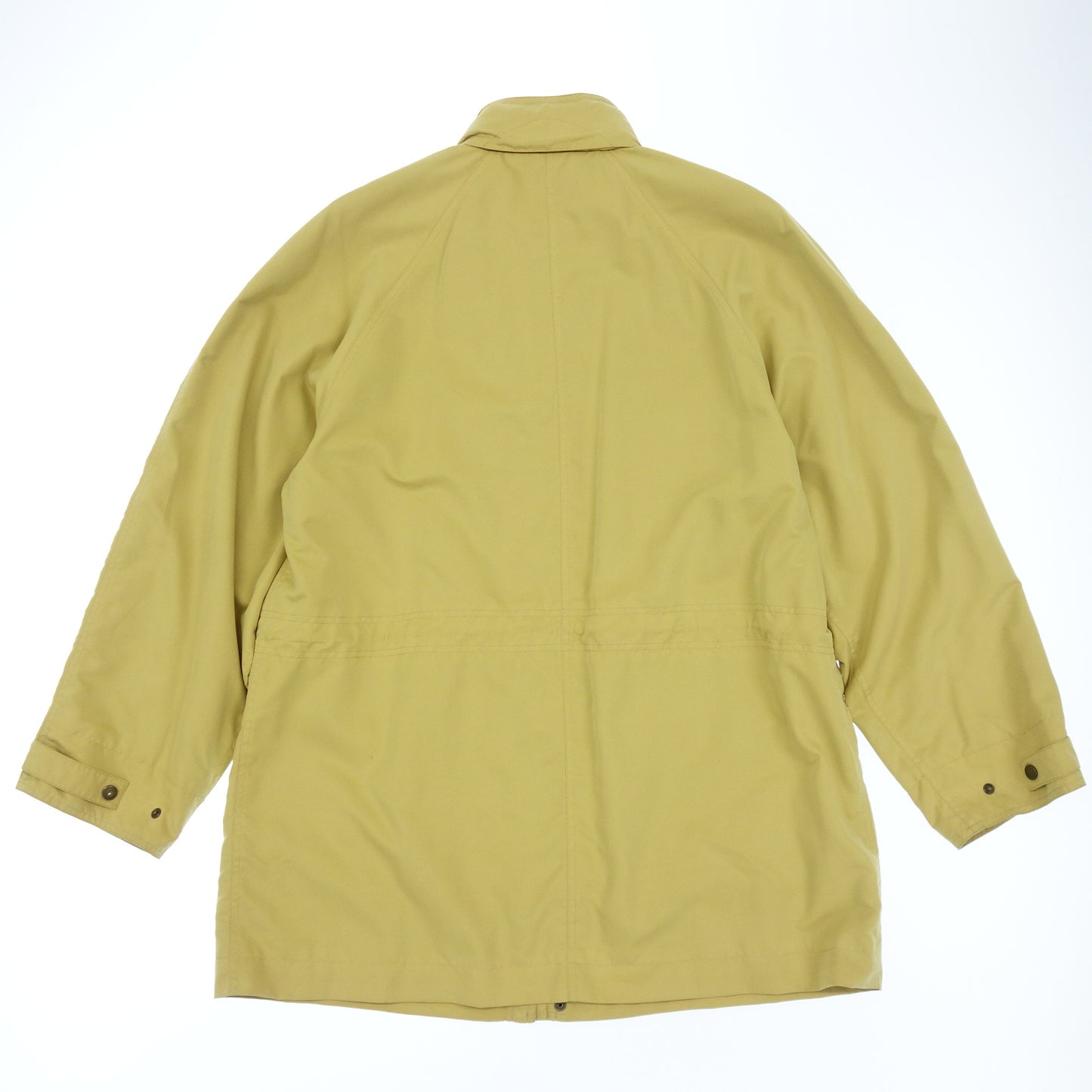 中古◆ダンヒル ミリタリージャケット 4ポケット 裏地チェック メンズ サイズS 黄色系 dunhill【AFA21】
