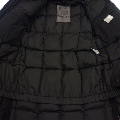 中古◆モンクレール ダウンコート VOUS PRESENTE ブラック メンズ サイズ3 ファー付き MONCLER【AFA1】