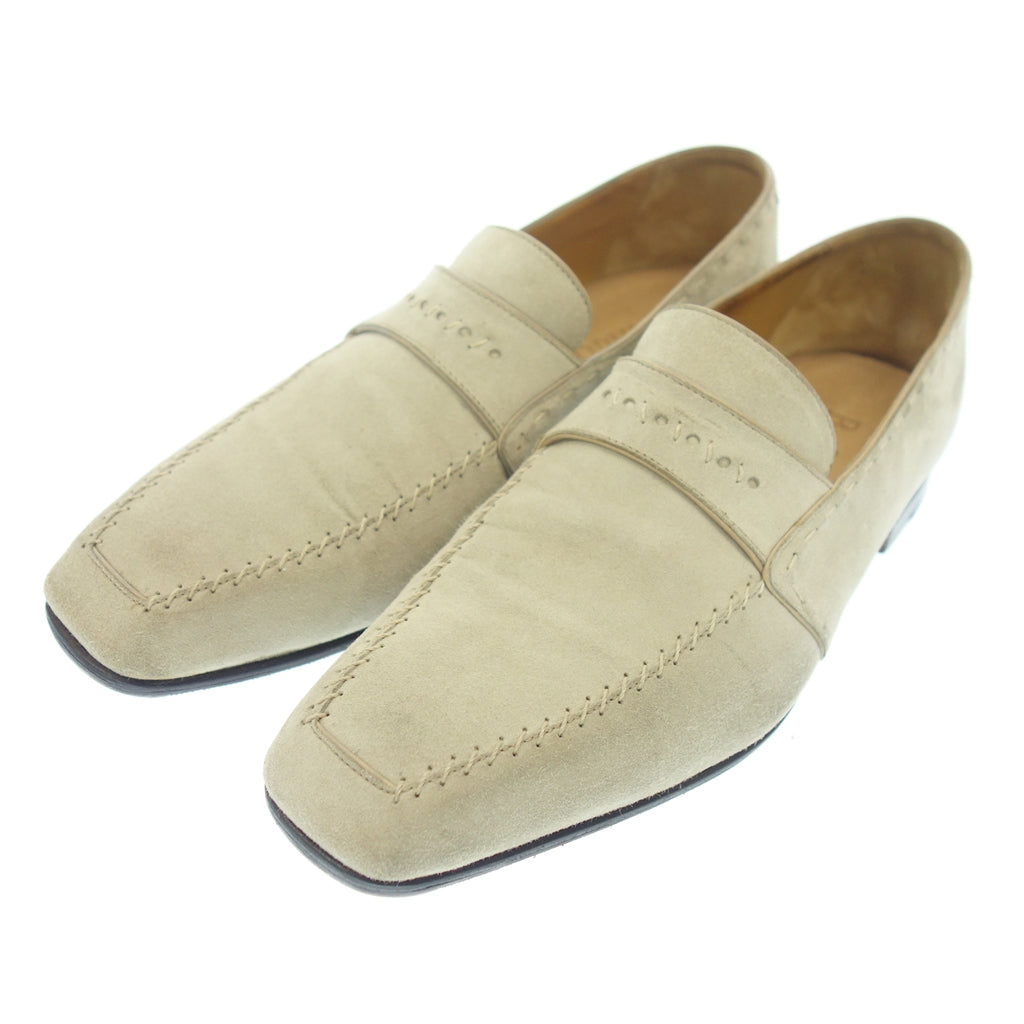 Good condition ◆ Berluti leather shoes loafers suede men's UK9 beige Belruti [LA] 