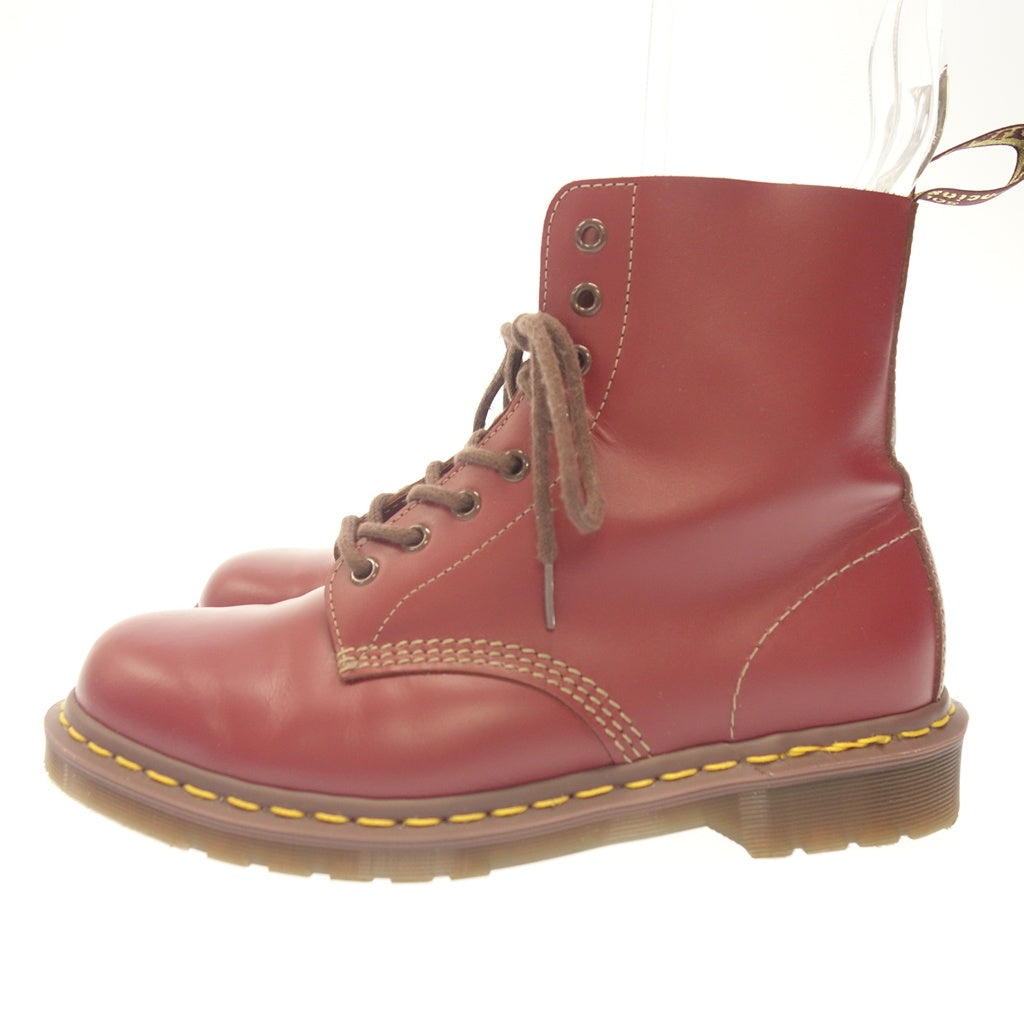 美品◆ドクターマーチン ブーツ 8ホール 1460 メンズ レッド系 サイズ8 Dr.Martens【AFD13】