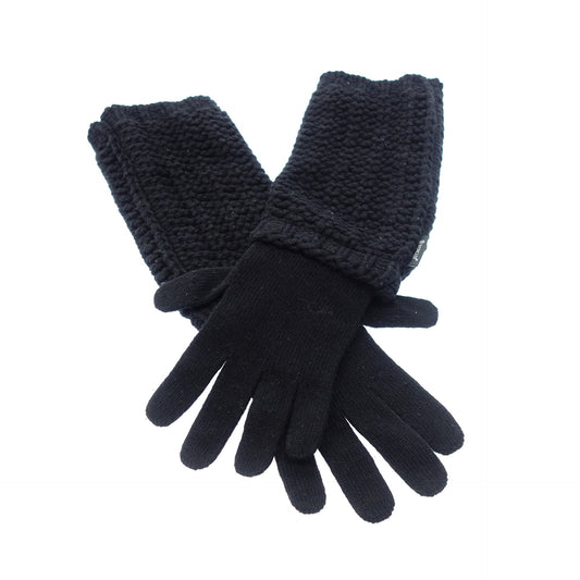 Very good condition◆Moncler gloves cashmere blend GUANTI black S MONCLER [AFI22] 