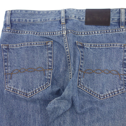 Very good condition ◆ Berluti denim pants lining calligraphy men's size 44 blue Berluti [AFB48] 