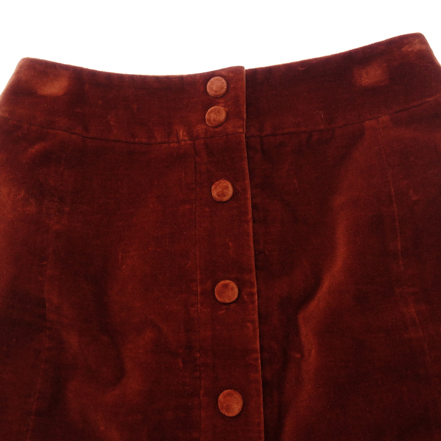 Good condition◆Saint Laurent Skirt Velor 634116 Women's Brown F36 SAINT LAURENT [AFB17] 