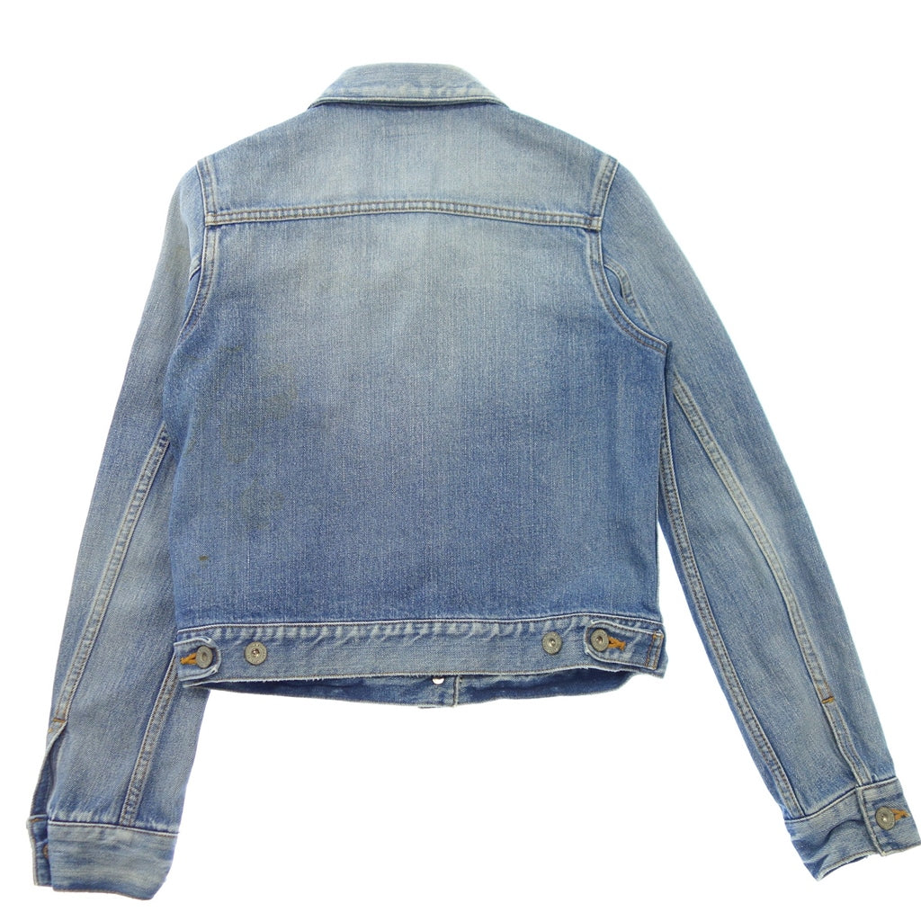 Good condition◆Double standard closing denim jacket 5501064A Women's Blue 36 [AFB22] 