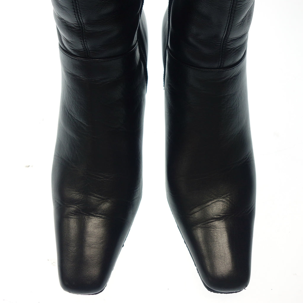 Like new ◆ Pitti long boots ladies 24.5cm black Pitti [AFD4] 