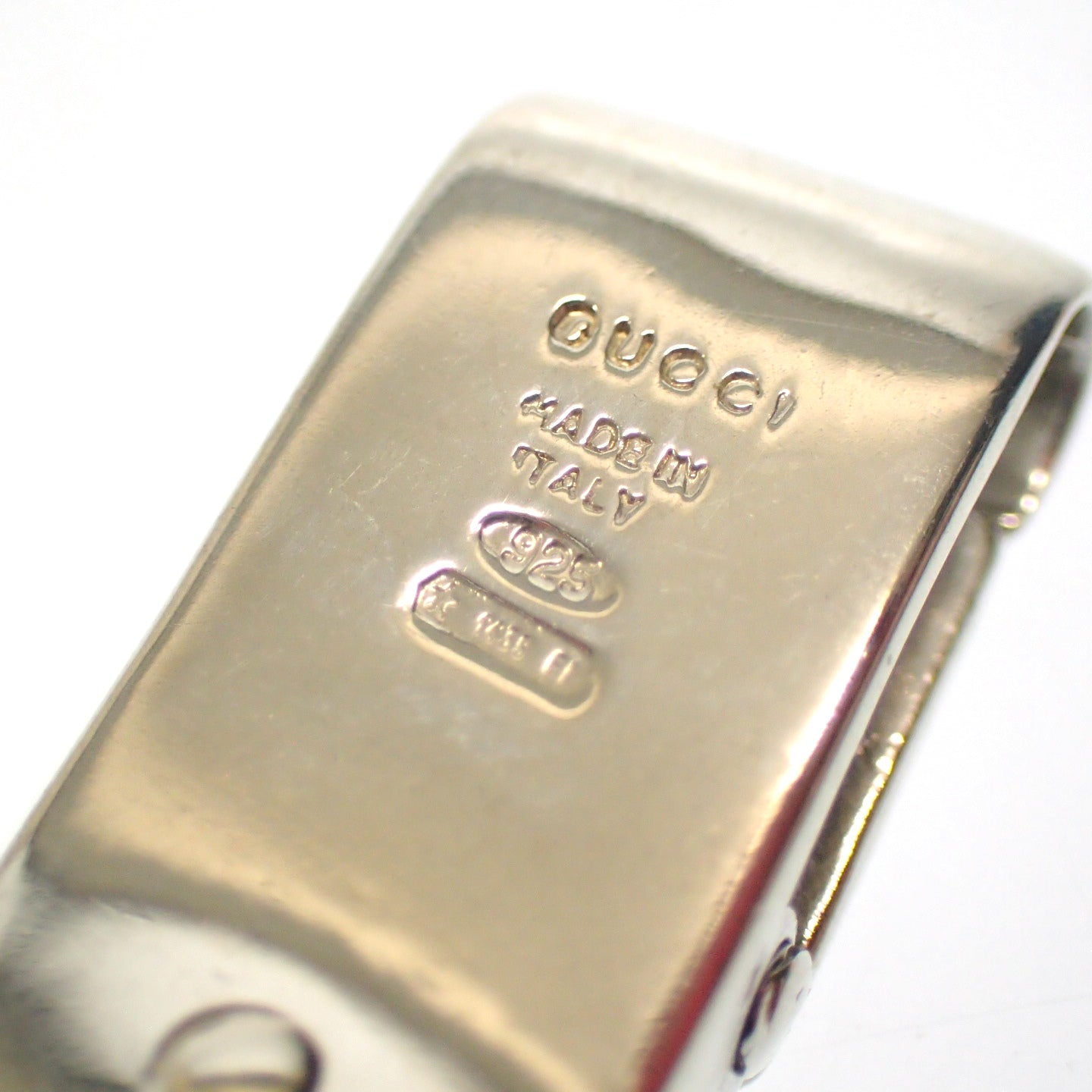 美品◇グッチ ブレスレット G金具 SV925 シルバー 箱付き GUCCI【AFI9