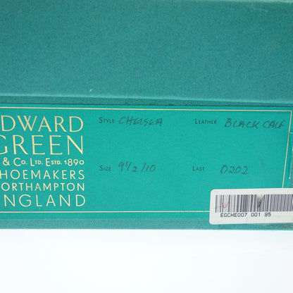 跟新的一样◆Edward Green 皮鞋直尖切尔西 CHELSEA 男式黑色 UK9.5 EDWARD GREEN [LA] 