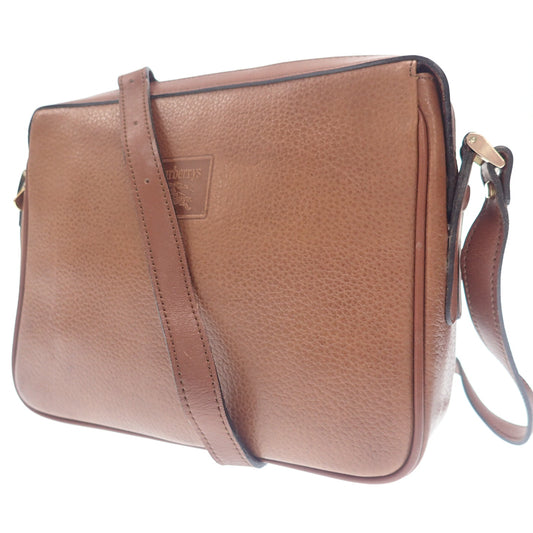 Burberrys Shoulder Bag Leather Inside Nova Check Brown Burberrys [AFE6] [Used] 