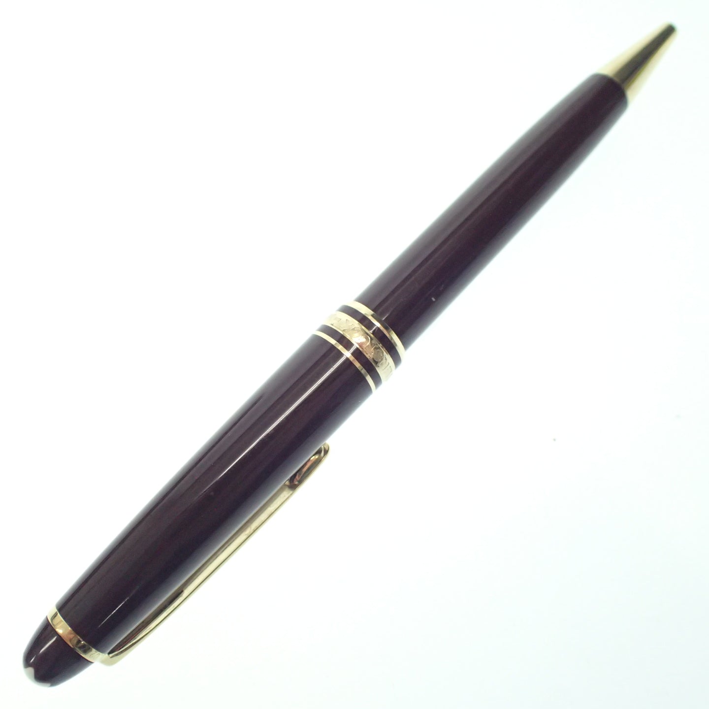 Good condition ◆ Montblanc Ballpoint Pen Meisterstuck Brown x Gold GP x Resin MONTBLANC [AFI2] 