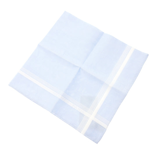 Like new◆Hermes handkerchief 100% cotton Blue with box HERMES [AFI15] 