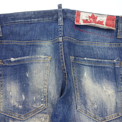 Good condition◆Dsquared Denim Pants Canada Patch Button Fly Men's Blue Size 42 Dsquared2 [AFB14] 