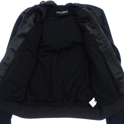 Used Dolce &amp; Gabbana Zip Up Parka Men's Cotton Silk Black Size 48 DOLCE&amp;GABBANA [AFB12] 